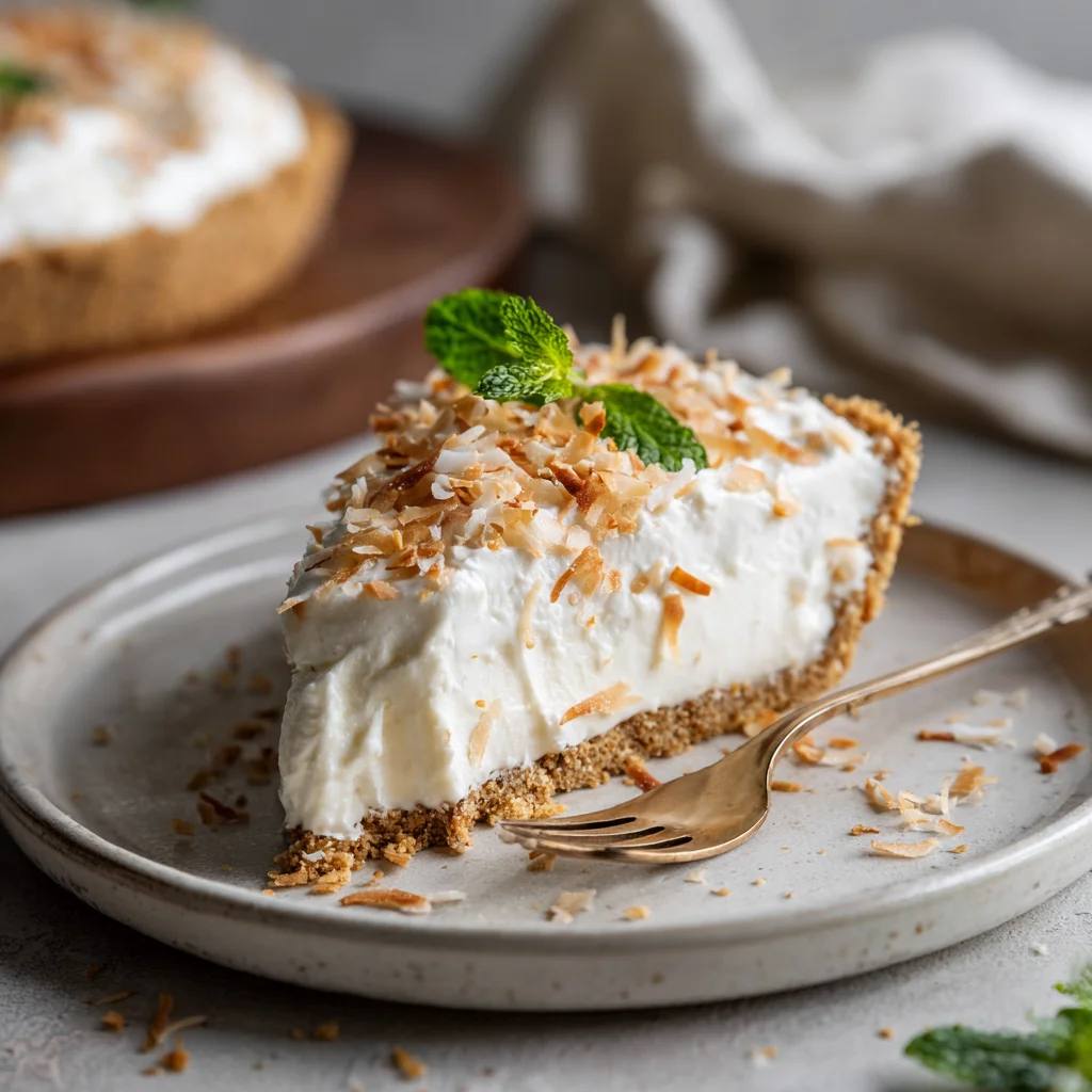 Easy No Bake Coconut Cream Pie: Tropical Bliss, No Oven Needed!