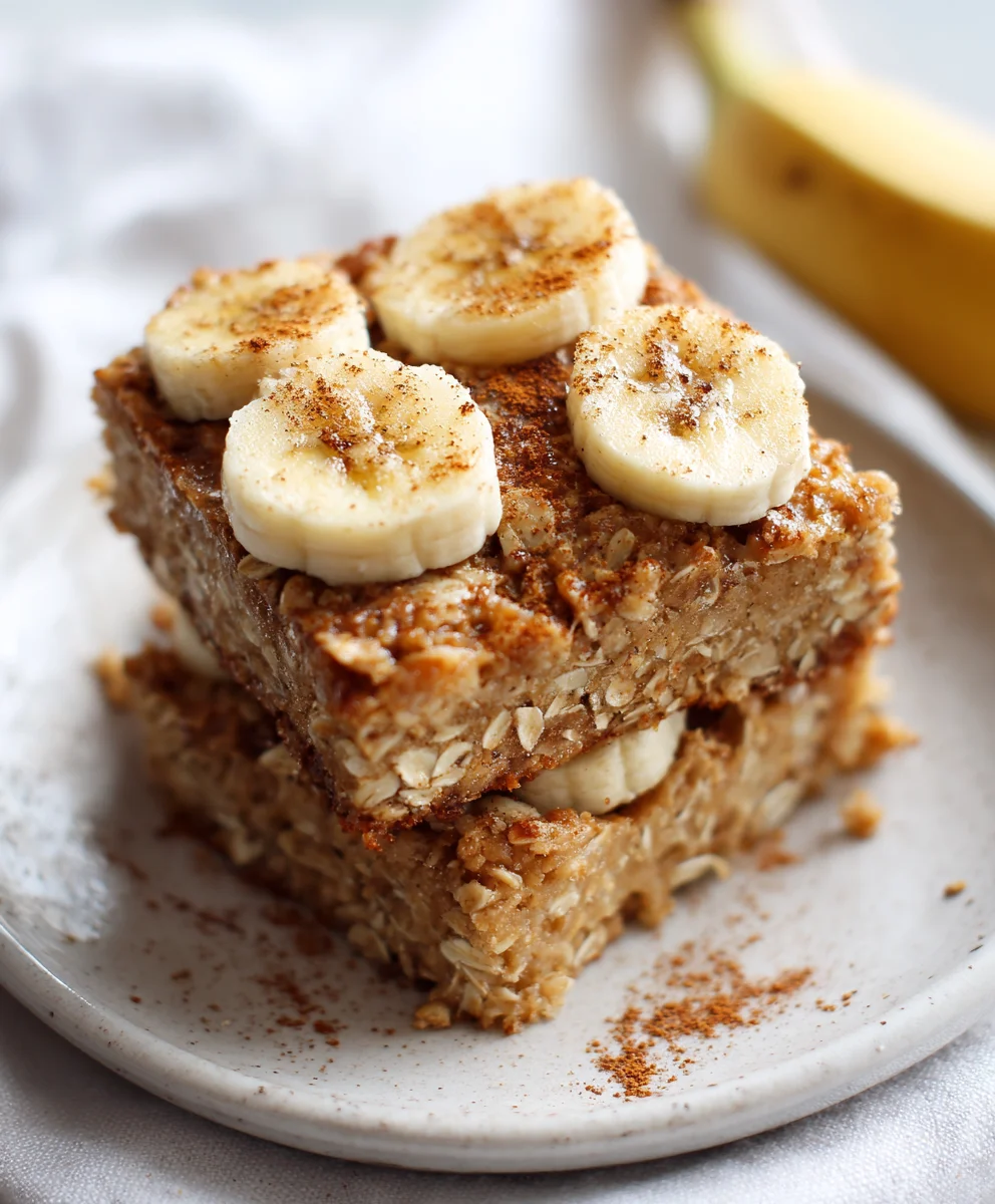 Energizing Banana Oatmeal Bars | Healthy Snack Recipe