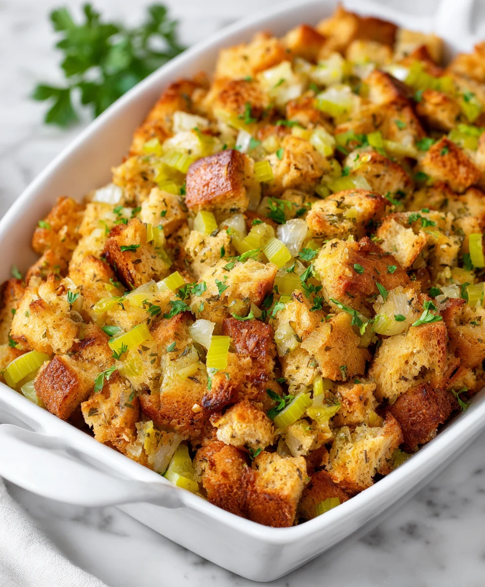 Grandma's Classic Thanksgiving Stuffing Recipe - Easy & Flavorful!