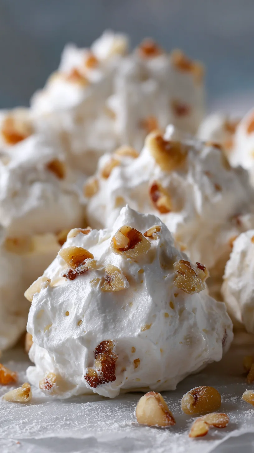 Homemade divinity candy.