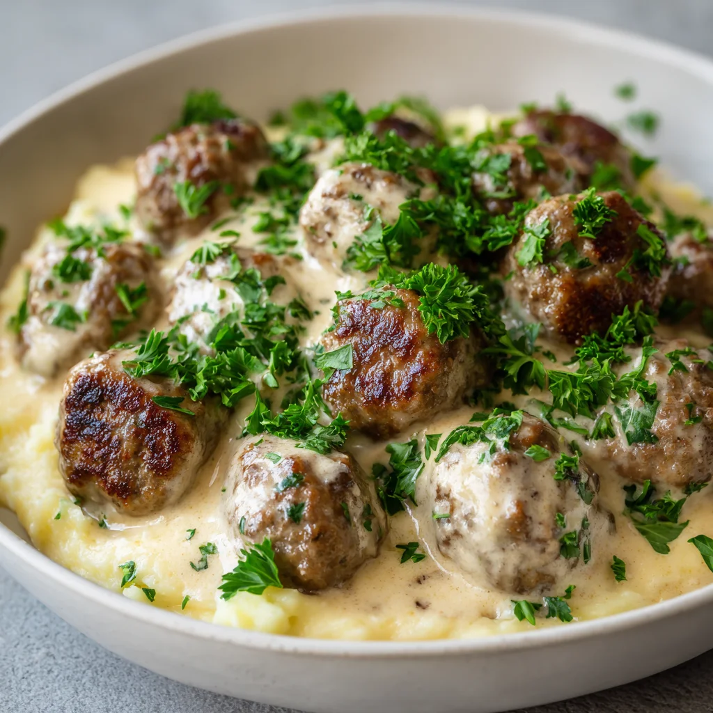 Creamy Homemade Swedish Meatballs Recipe