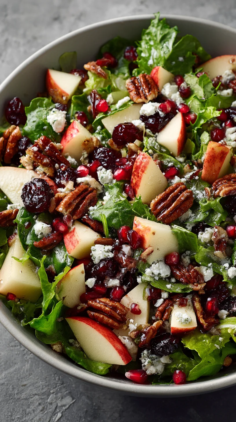 Vibrant salad with Honeycrisp apples.
