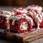 Irresistible Red Velvet Rolls with Cream Cheese Frosting - Easy Recipe!