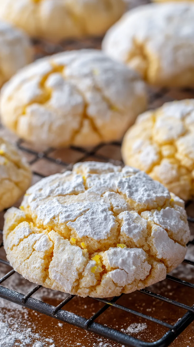 Lemon crinkle cookies Lemon crinkle cookies