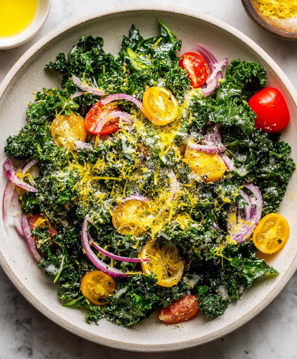 Lemon Parm Kale Salad