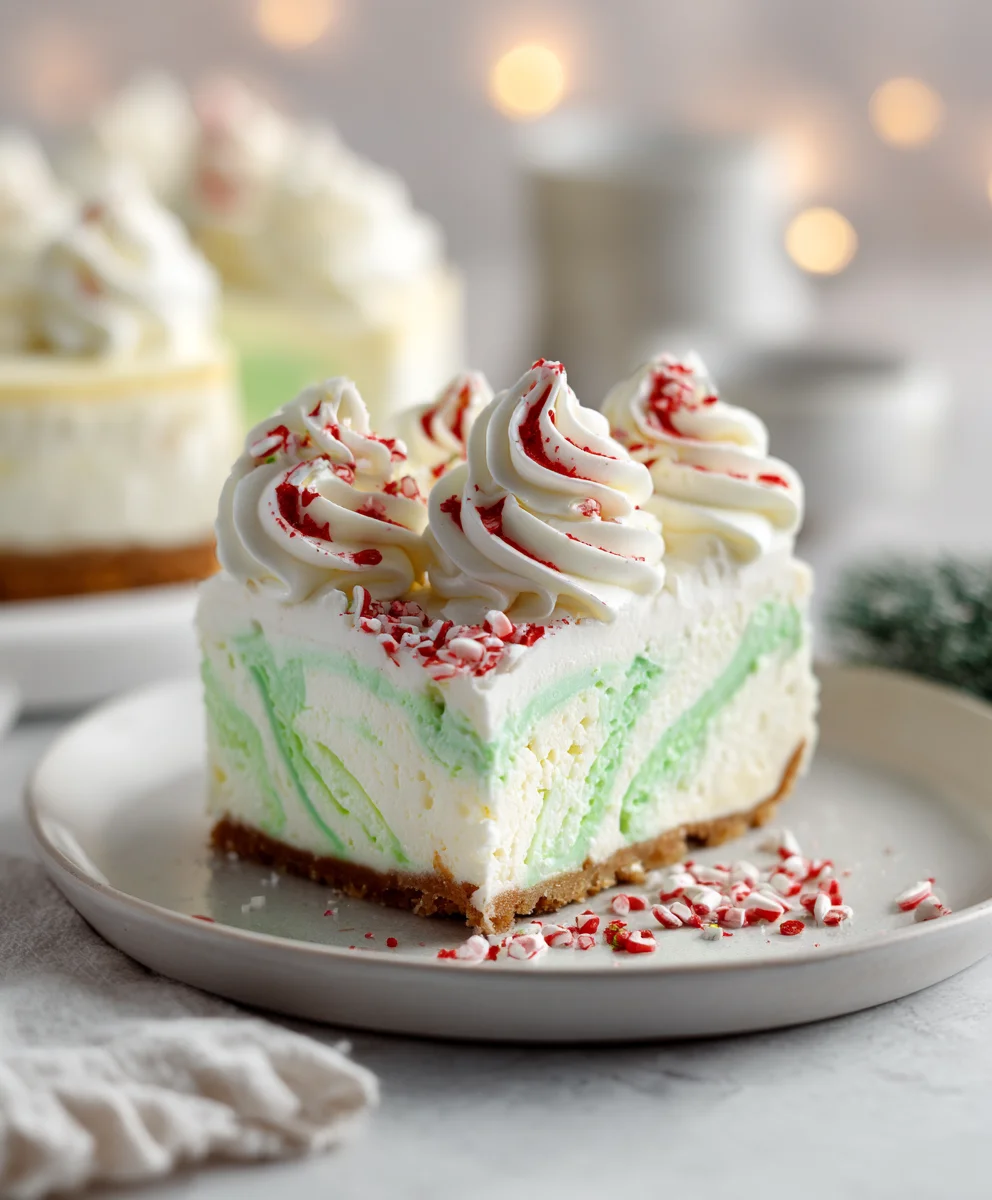 Christmas tree inspired cheesecake Christmas tree inspired cheesecake