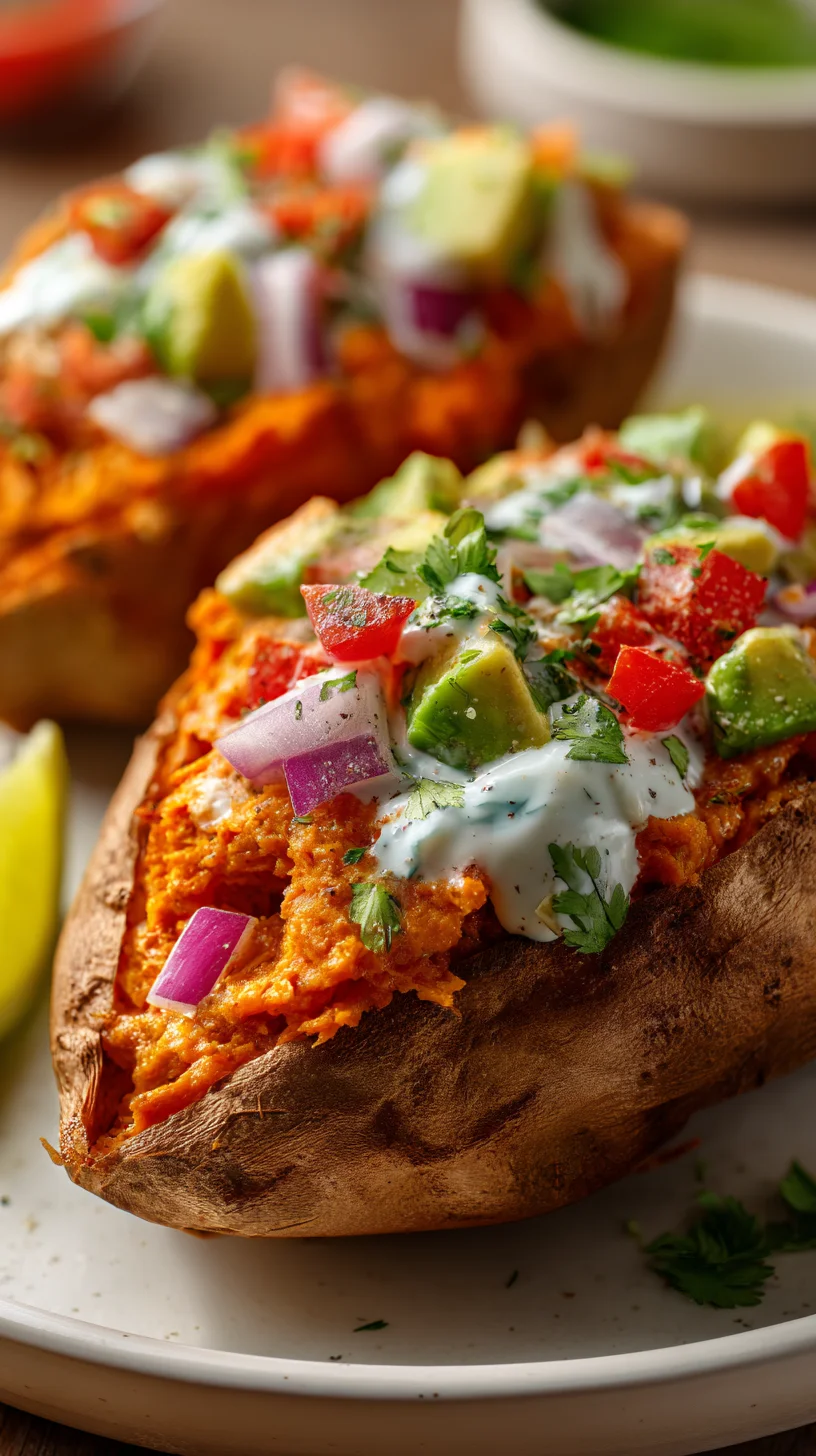 Mexican stuffed sweet potatoes.