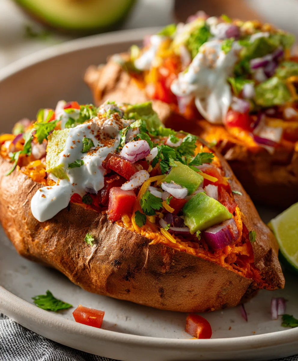 Mexican Stuffed Sweet Potatoes | Healthy & Flavorful Dinner