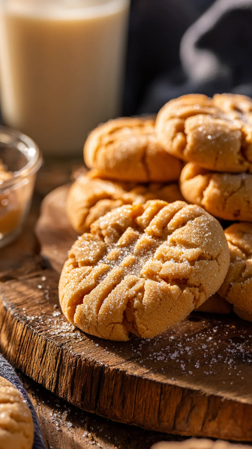 Peanut butter crinkle cookies.