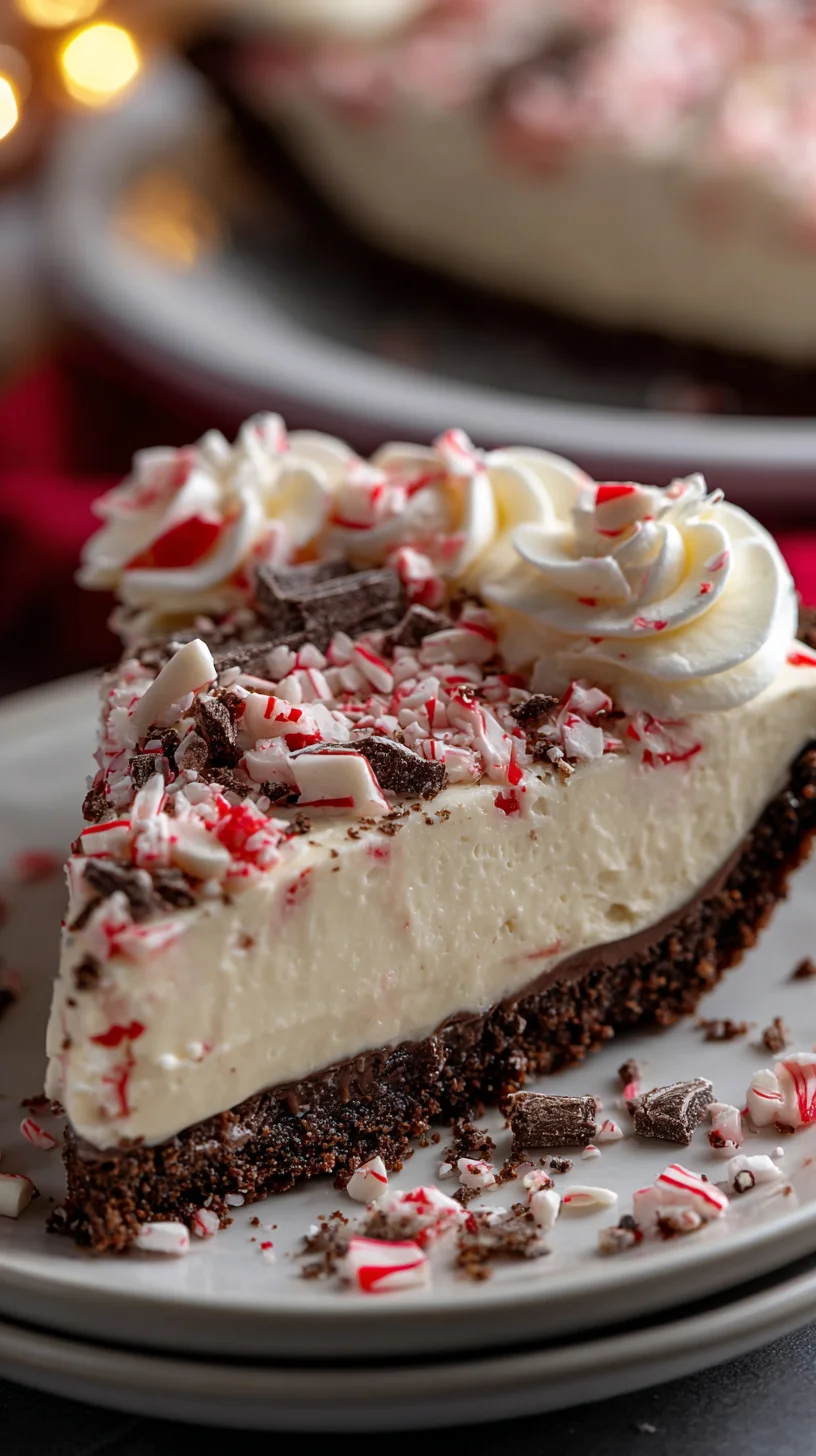 Christmas peppermint pie Christmas peppermint pie