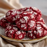Decadent Red Velvet Crinkle Cookies Recipe | Soft & Chewy Dessert