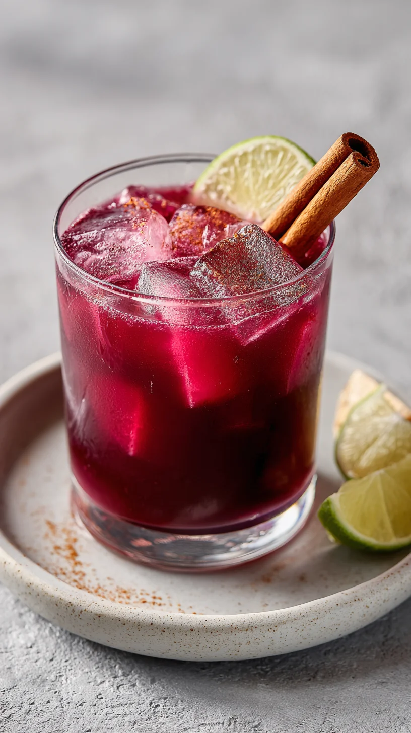 Spiced Christmas margarita.