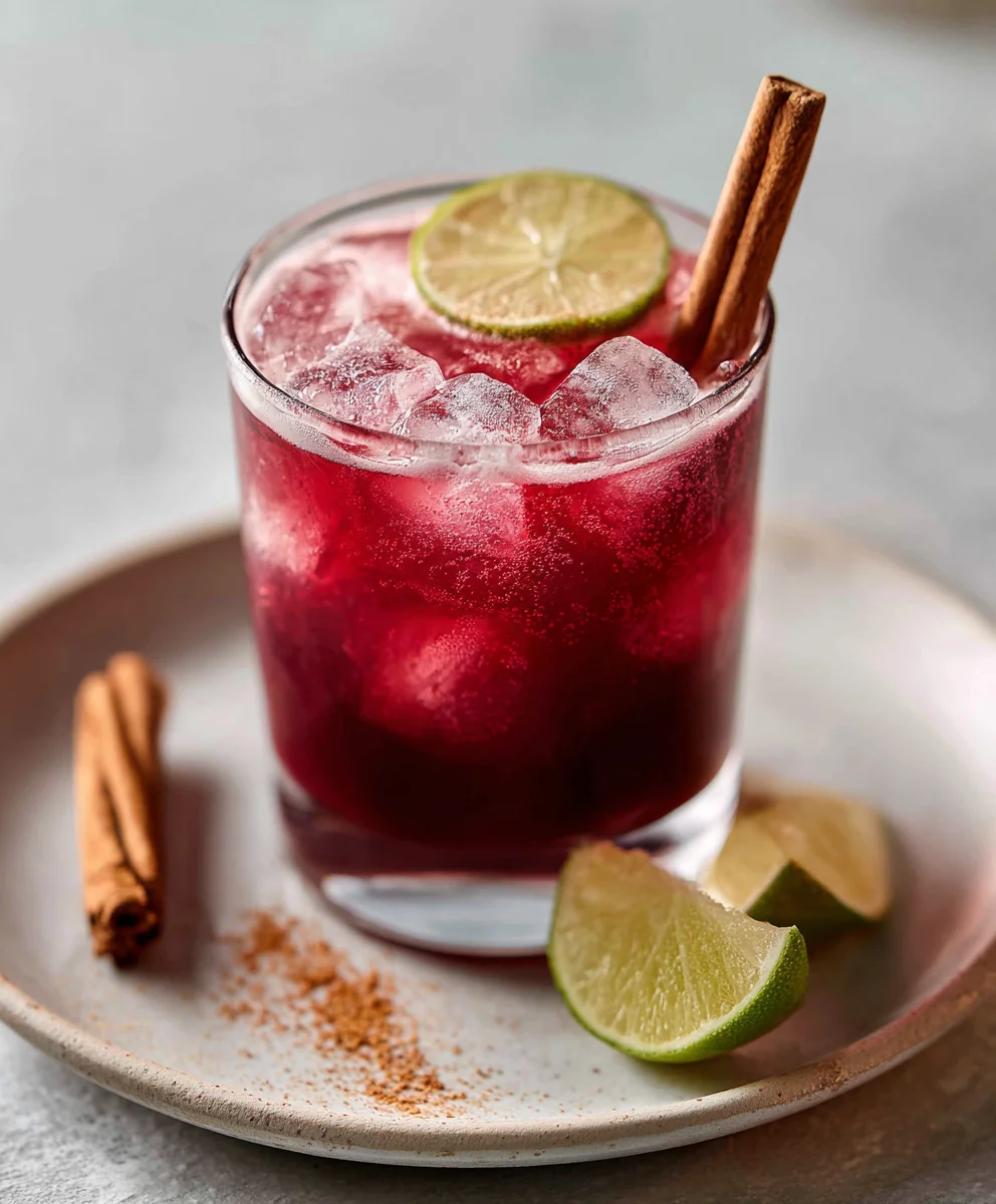 Spiced Christmas Margarita Mocktail - Festive & Easy Holiday Drink!