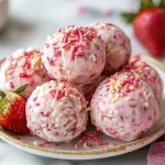 Strawberry Cheesecake Protein Balls - No-Bake, Healthy & Delicious!