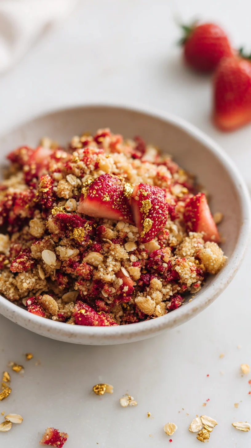 Pink strawberry crunch.