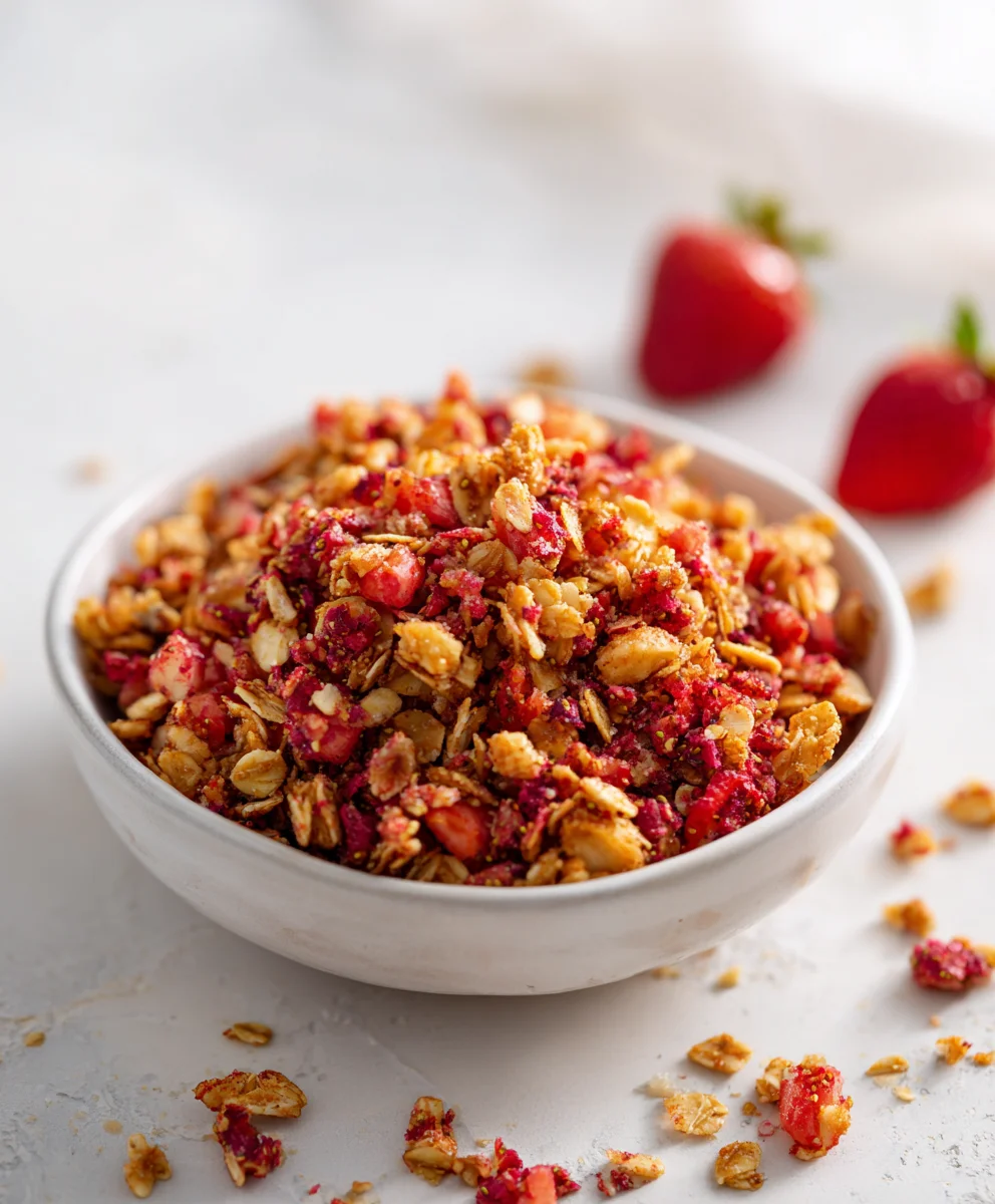 Easy Strawberry Crunch Topping | Ultimate Dessert Upgrade!