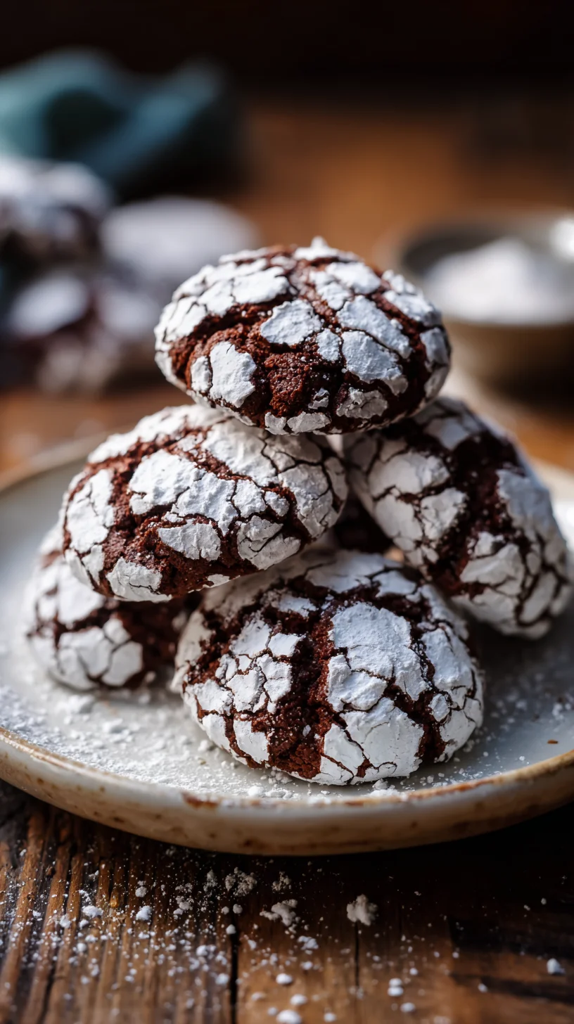 Chocolate crinkle cookies Chocolate crinkle cookies