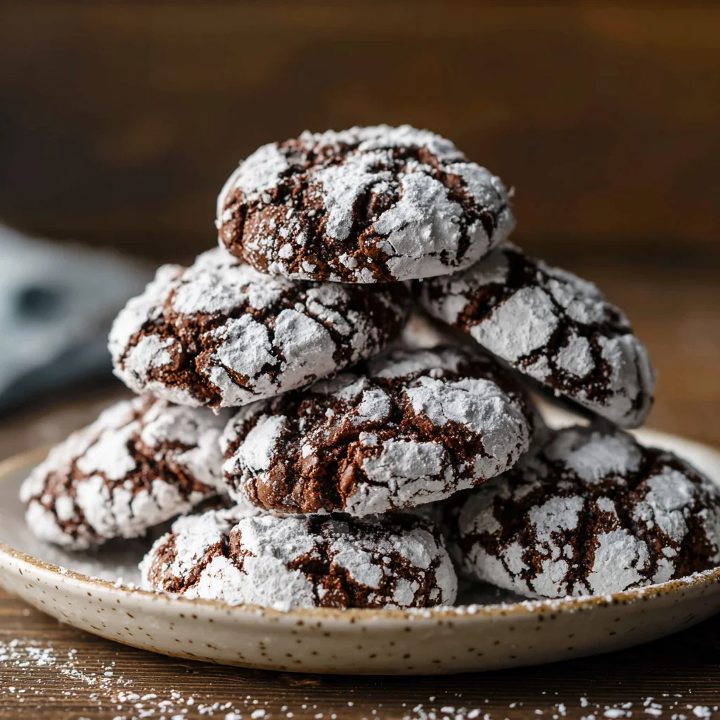The BEST Fudgy Chocolate Crinkle Cookies Recipe | Easy Holiday Dessert
