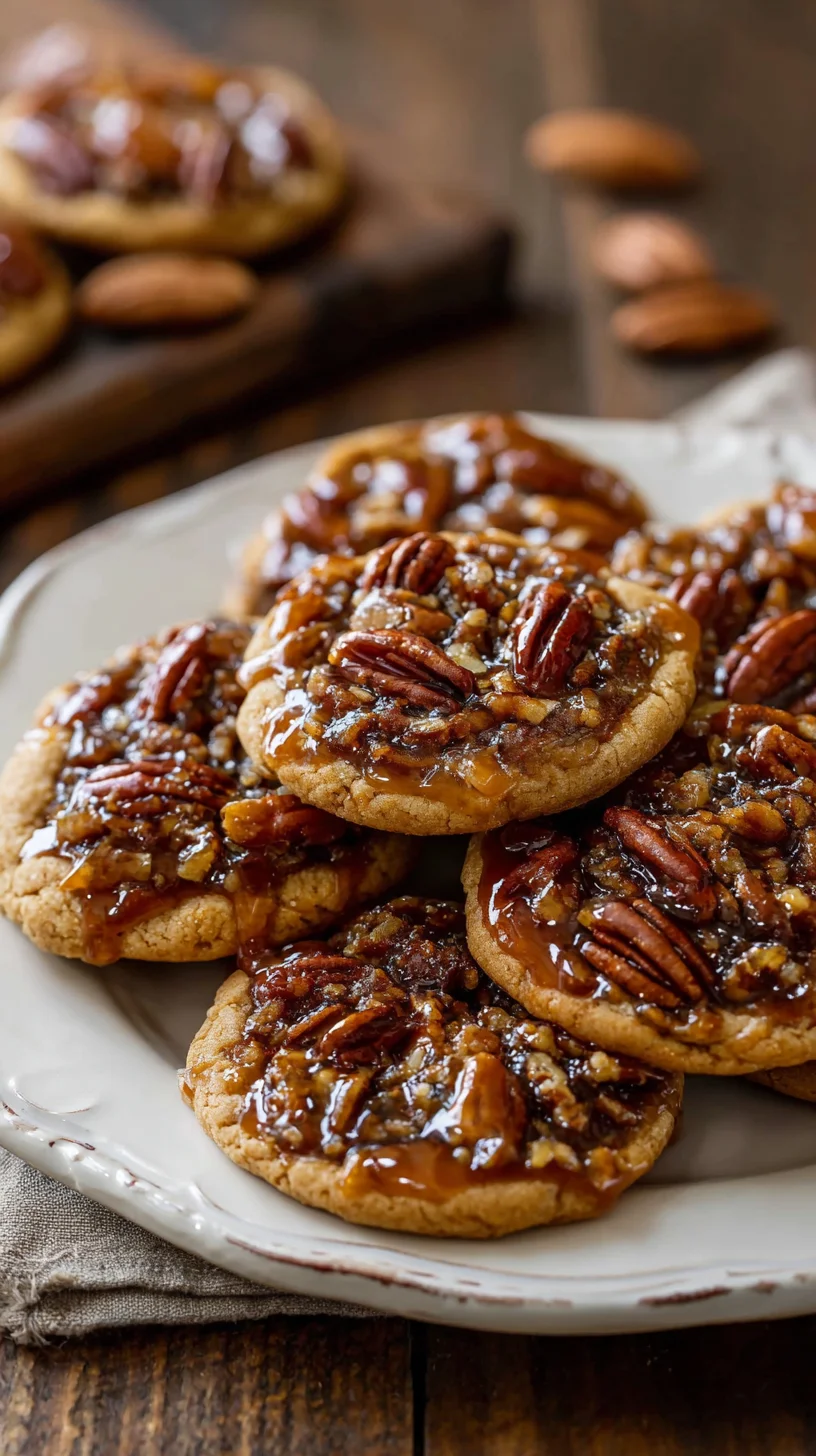 Pecan pie cookies. Pecan pie cookies.