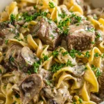 Creamy Crock Pot Beef Stroganoff Recipe