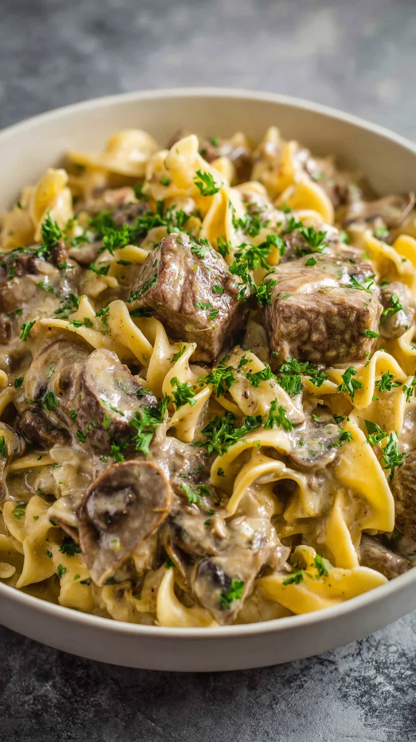 Creamy crock pot beef stroganoff. Creamy crock pot beef stroganoff.