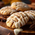 White Chocolate Dipped Maple Cinnamon Cookies | Easy Fall Dessert