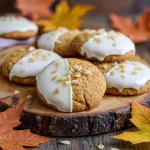 White Chocolate Dipped Maple Cinnamon Cookies | Easy Fall Dessert