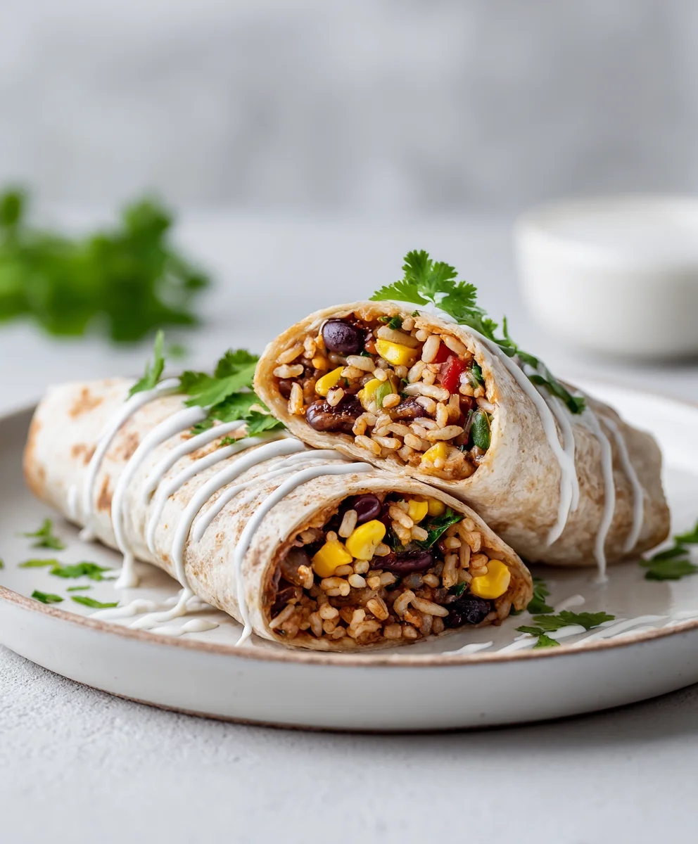 10-Minute Vegan Burrito Wraps