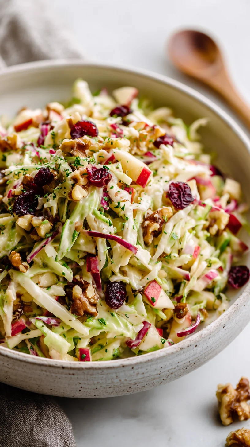 Cranberry apple coleslaw. Cranberry apple coleslaw.