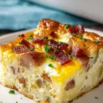 Chicken Bacon Potato Egg Casserole