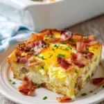 Chicken Bacon Potato Egg Casserole