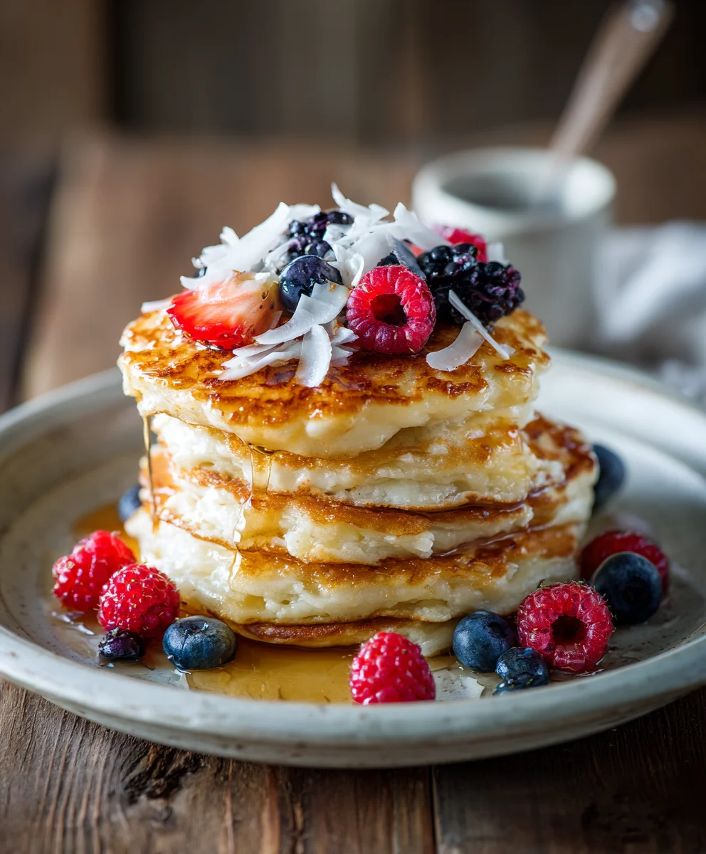 Coconut Cream Pancakes