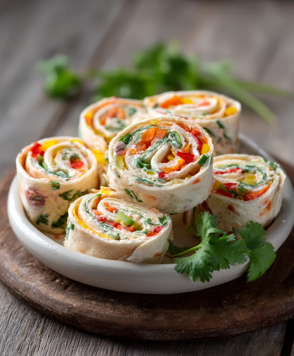 Fresh Vegetable Tortilla Roll Ups