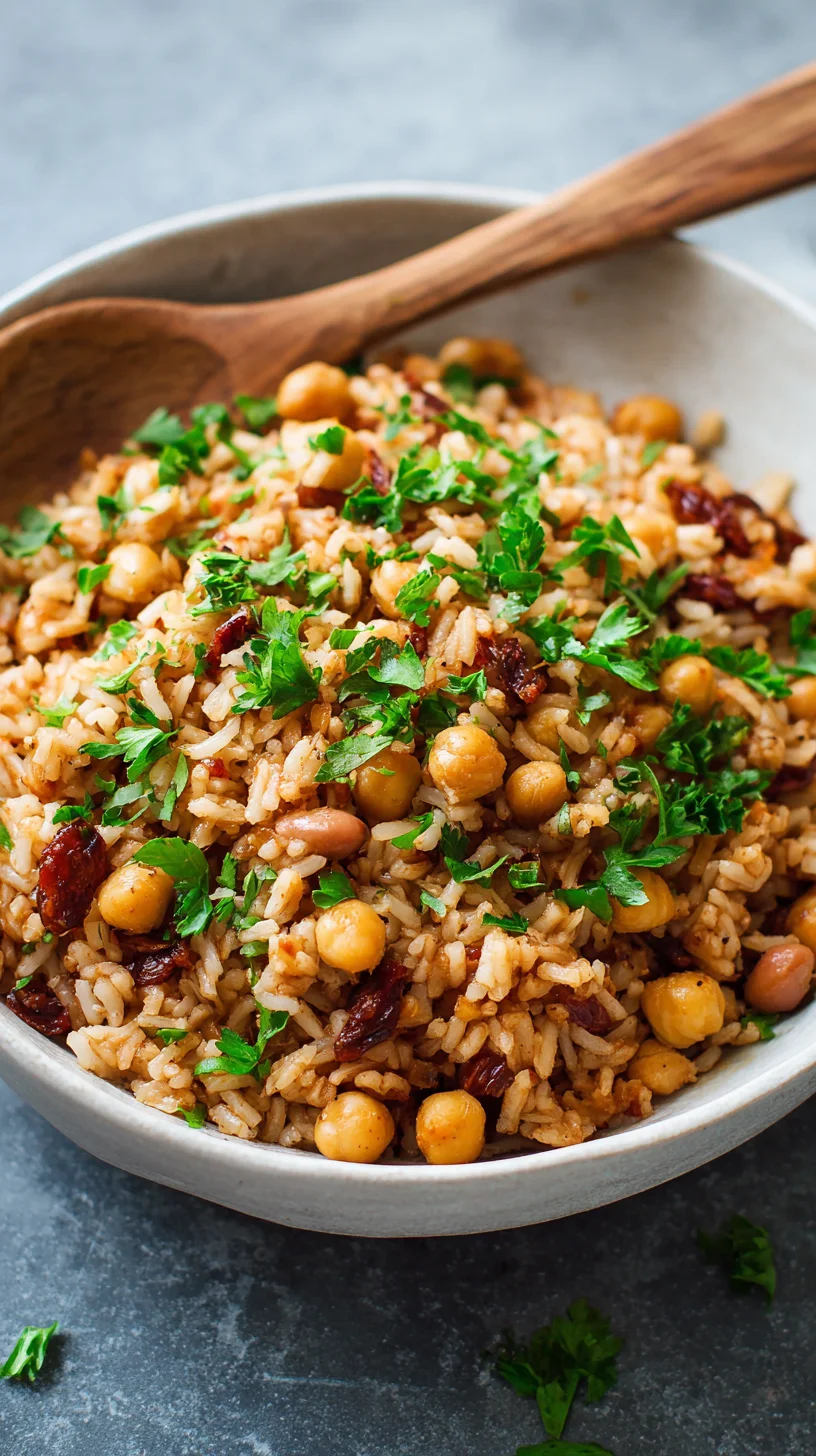 Healthy Mediterranean rice and beans. Healthy Mediterranean rice and beans.
