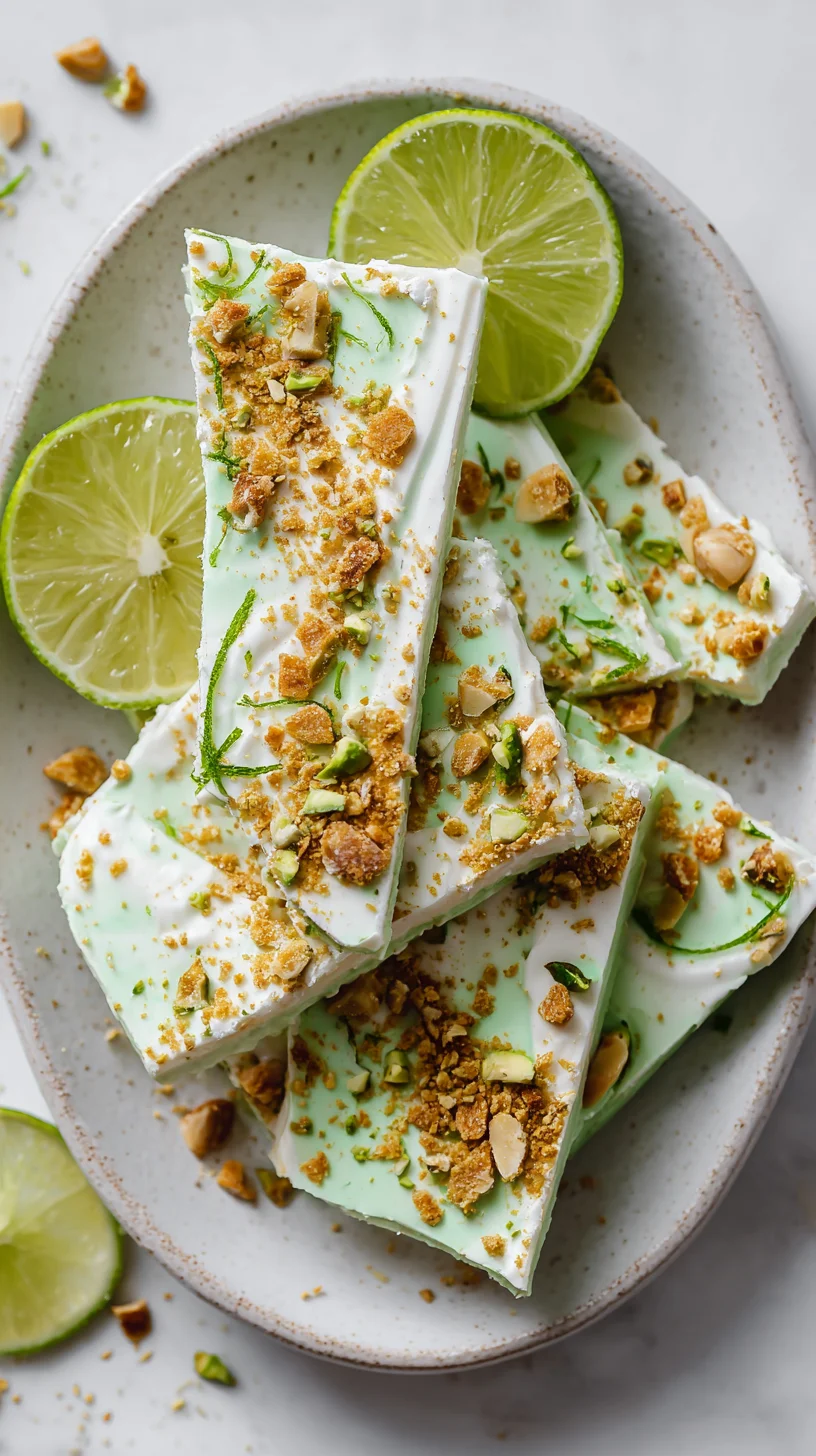 High protein key lime yogurt bark. High protein key lime yogurt bark.