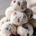 Cherry Snowball Cookies