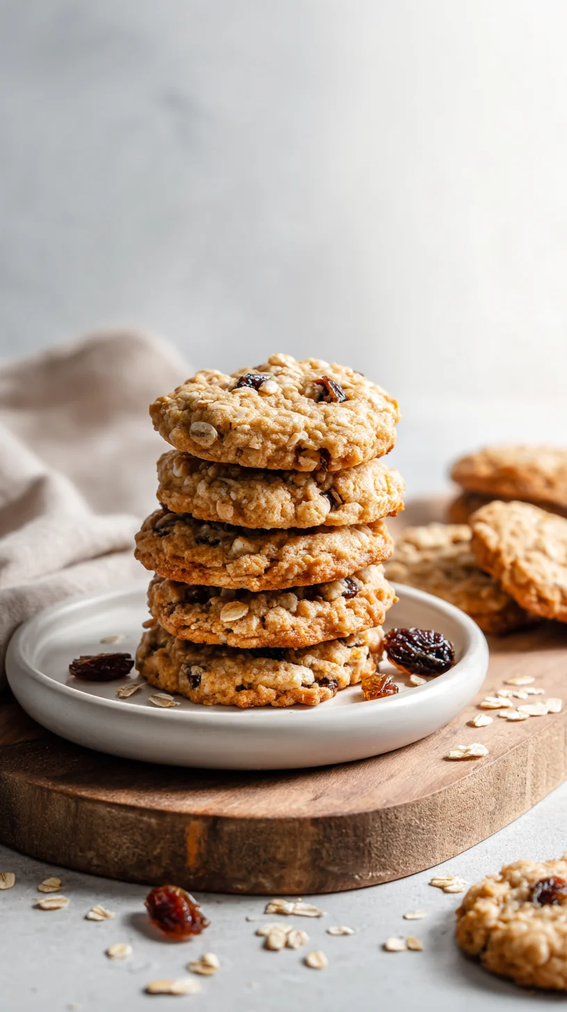 Soft oatmeal raisin cookies.