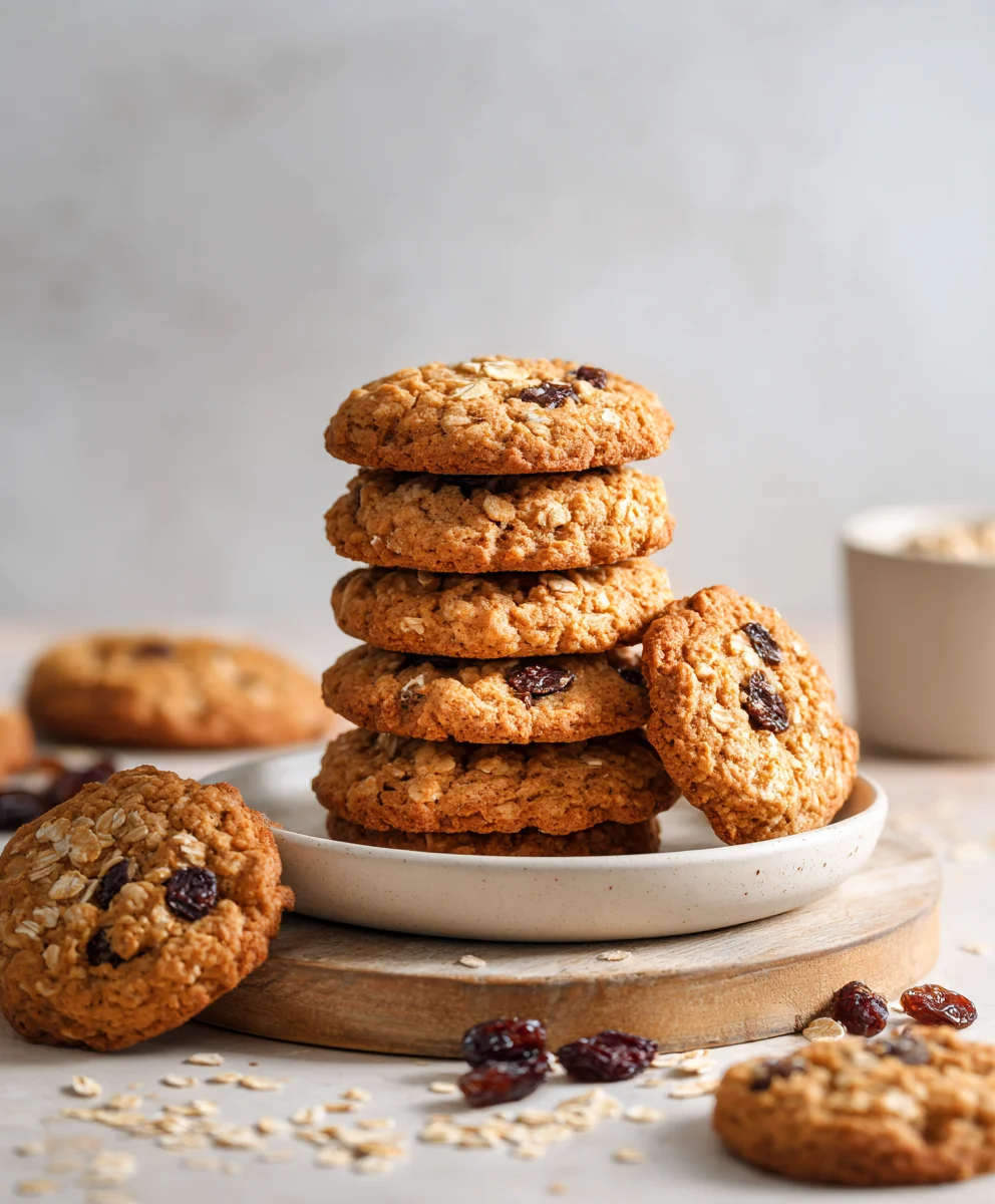 Soft Oatmeal Raisin Cookies