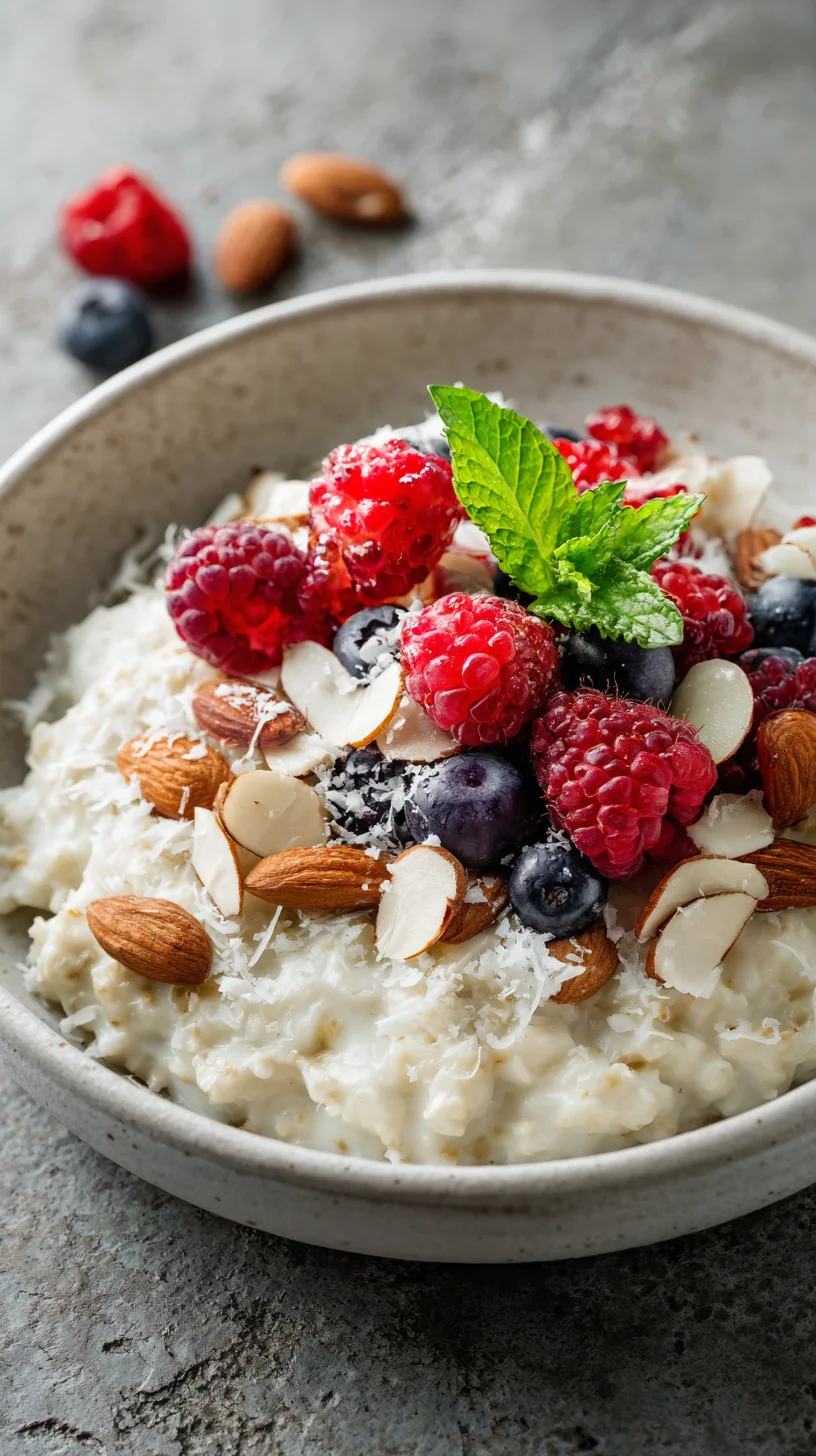 Coconut cream oats Coconut cream oats