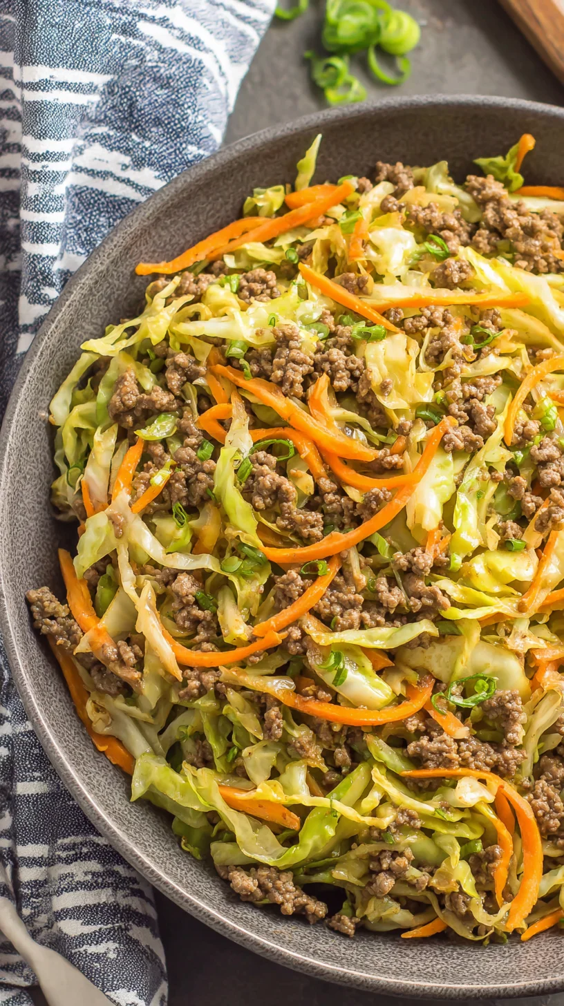 Chinese Ground Beef and Cabbage Stir Fry - image 0