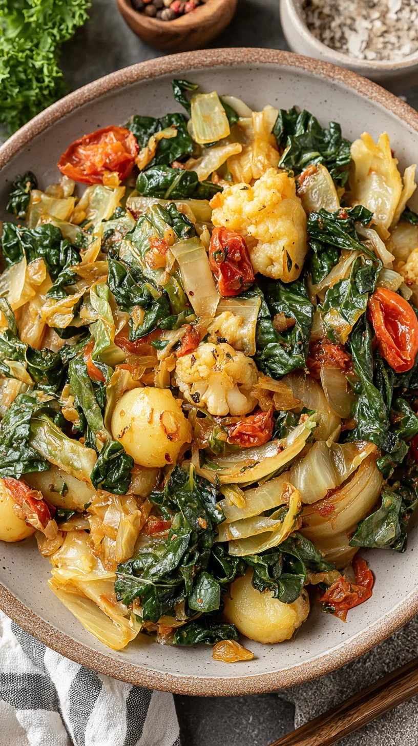 Garlic Sautéed Cabbage Kale Skillet - image 0