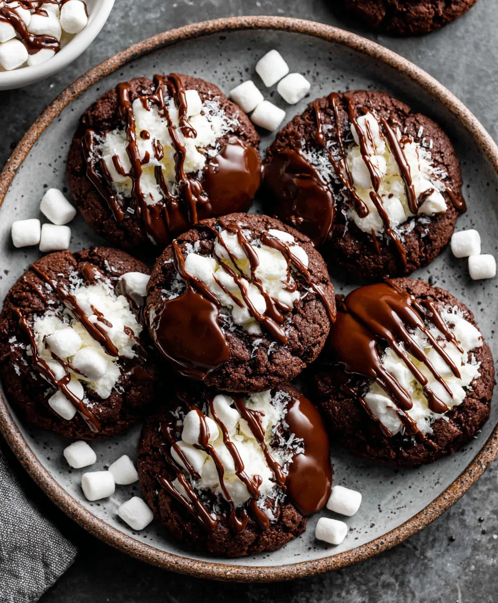 Marshmallow-Surprise Hot Cocoa Cookies