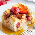 Slow Cooker Strawberry French Toast Casserole