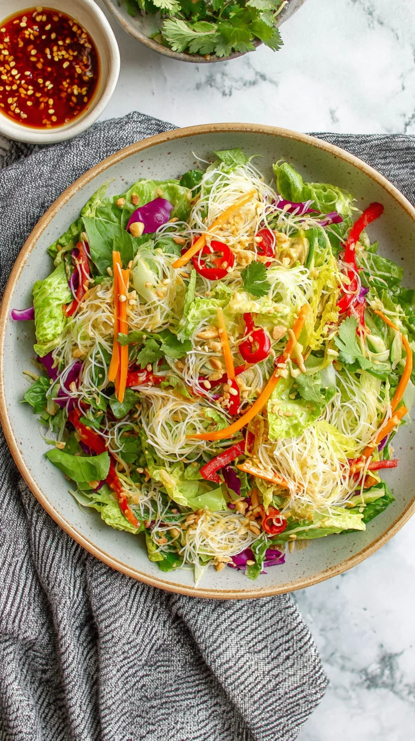 Spring Roll Salad with Spicy Ginger Dressing - image 0