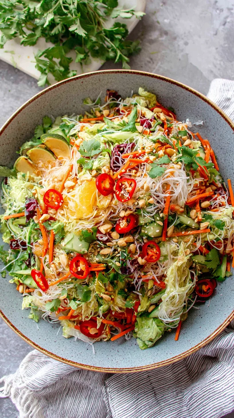 Spring Roll Salad with Spicy Ginger Dressing - image 1