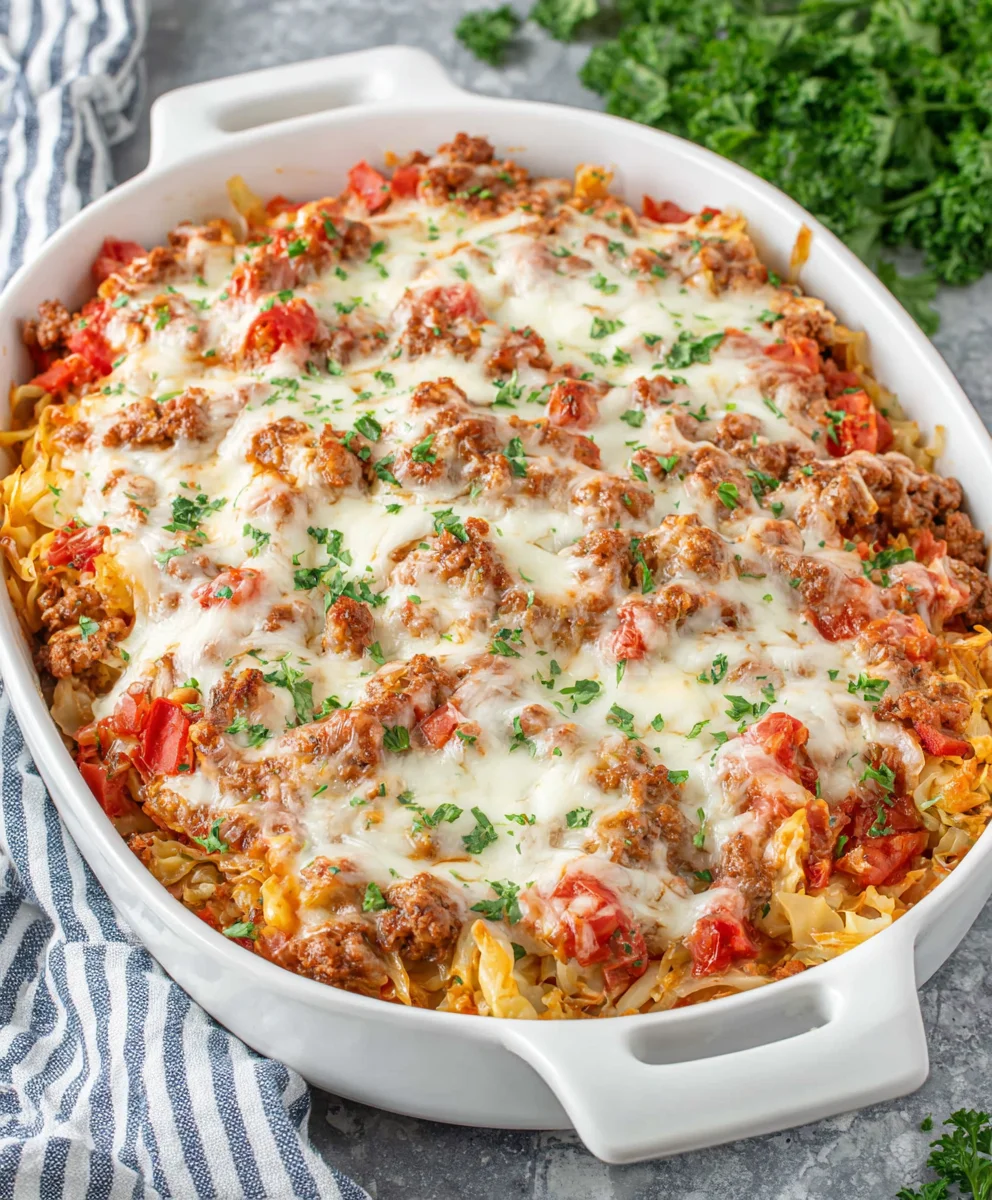 Unstuffed Cabbage Roll Casserole