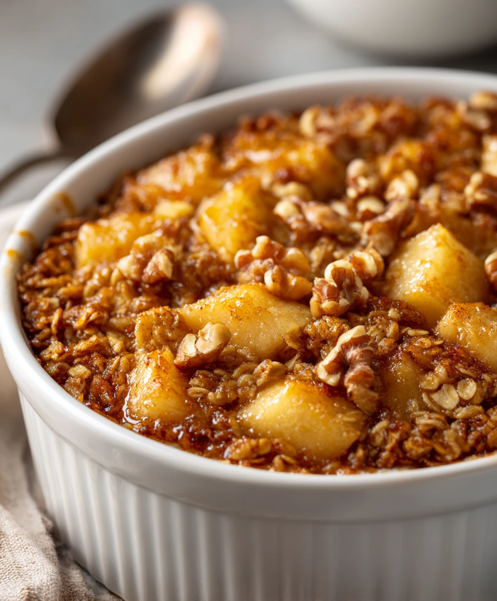 Apple Cinnamon Oatmeal Breakfast Bake