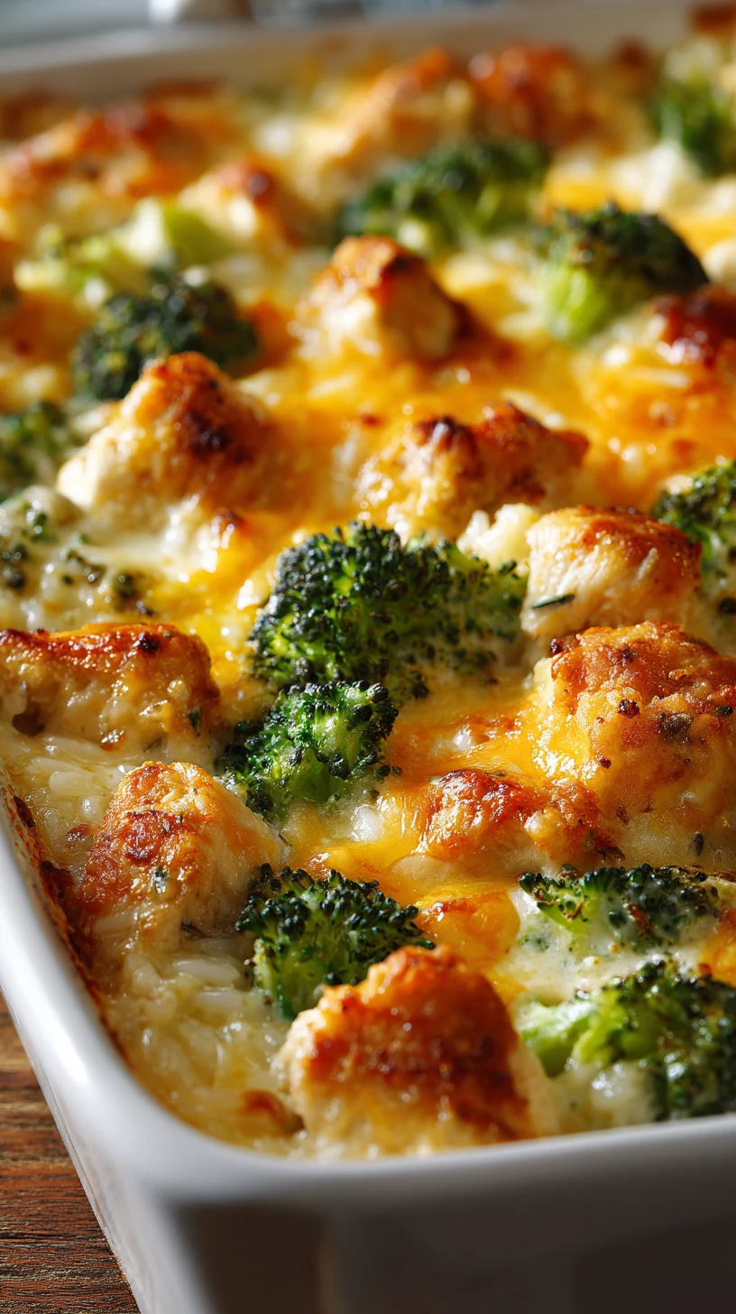 Cheesy Chicken and Broccoli Casserole with Rice - image 0