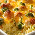 Cheesy Chicken and Broccoli Casserole with Rice