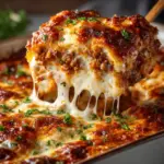 Cheesy Ground Beef and Cabbage Casserole